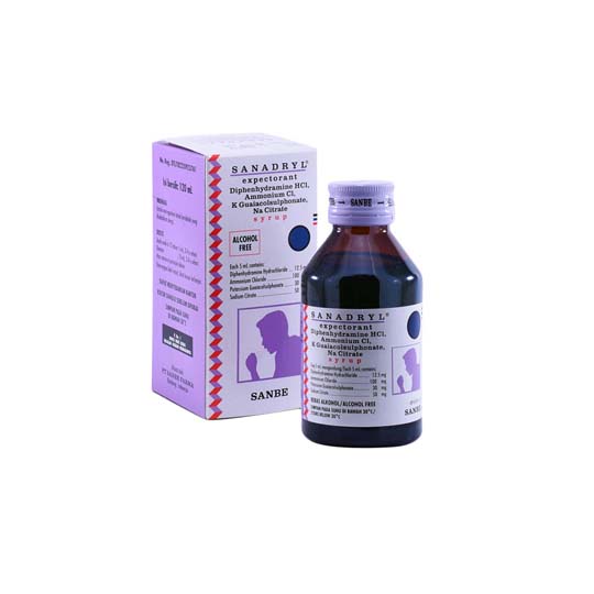 Sanadryl Expectorant 60ml dan 120 ml (Obat Batuk Berdahak)
