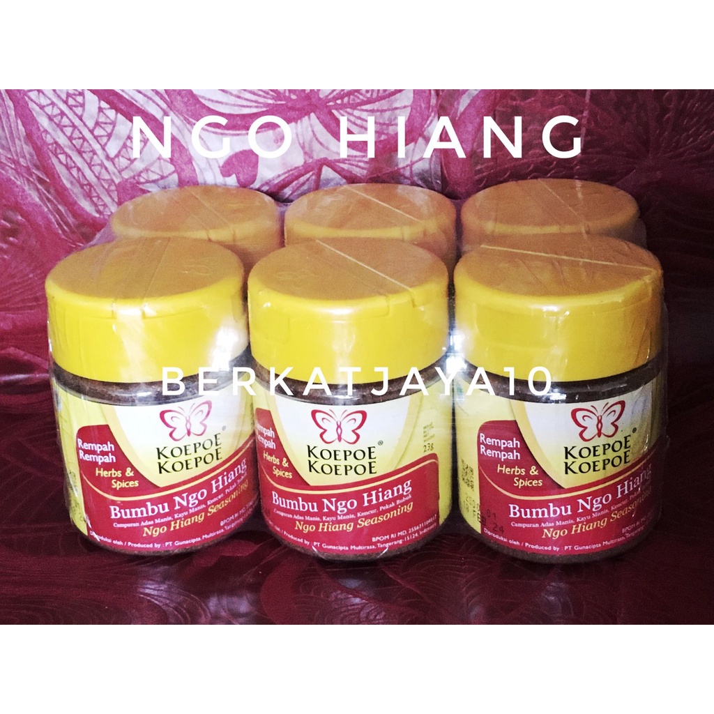 

Ngo Hiang 23 Gram (isi 6 Pcs per pack) bumbu ngo hiong Koepoe koepoe