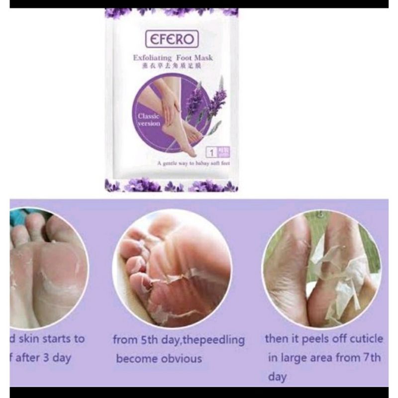 Masker kaki Foot Peeling Mask Remove Dead skin Exfoliating Pedicure masker