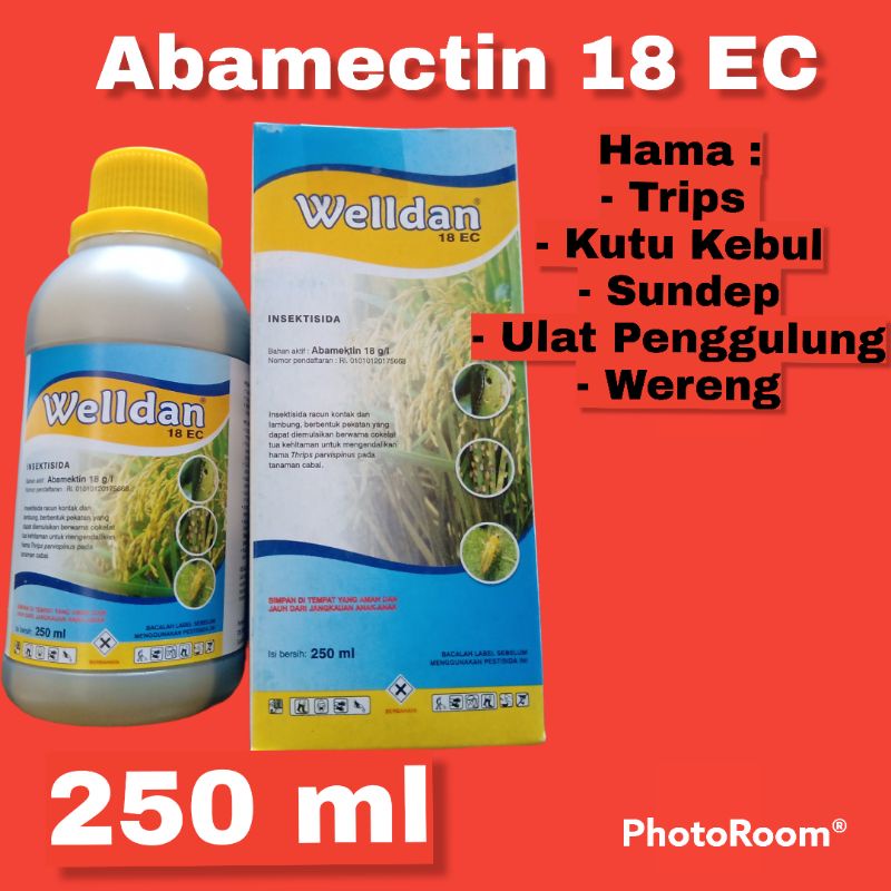 Welldan 250 ml insektisida trips sidamec abacel demolish starmek besgrimex