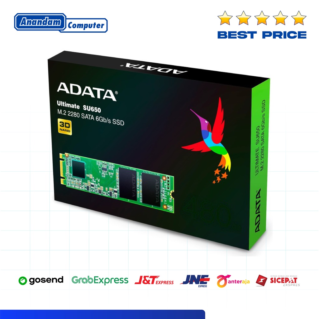 ADATA SSD SU650 M.2 2280 480GB SATA III