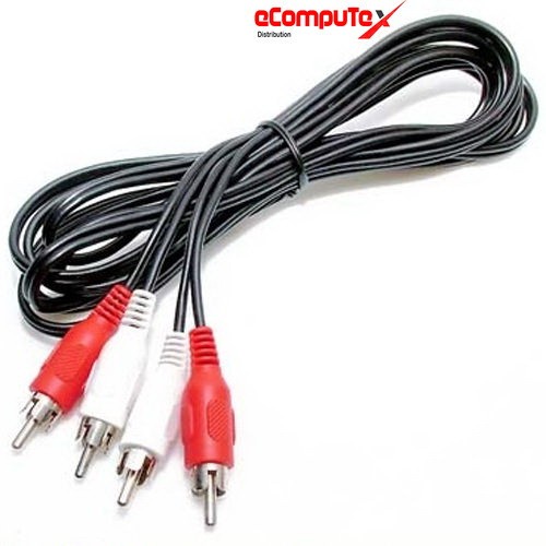 Kabel AV RCA AUDIO VIDEO 2 Ke 2 Warna Merah Putih Panjang 1.5 Meter