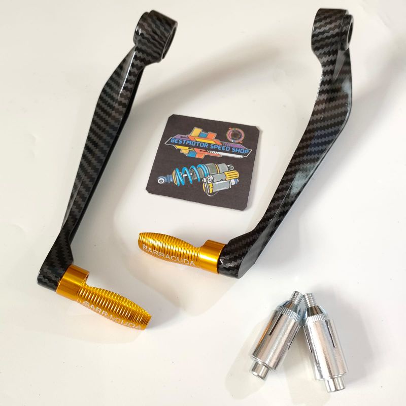 Proguard Handguard Barracuda Carbon Universal Motor Bahan CNC proguard Nmax Aerox Lexi PCX adv Vario Ninja CBR Vixion