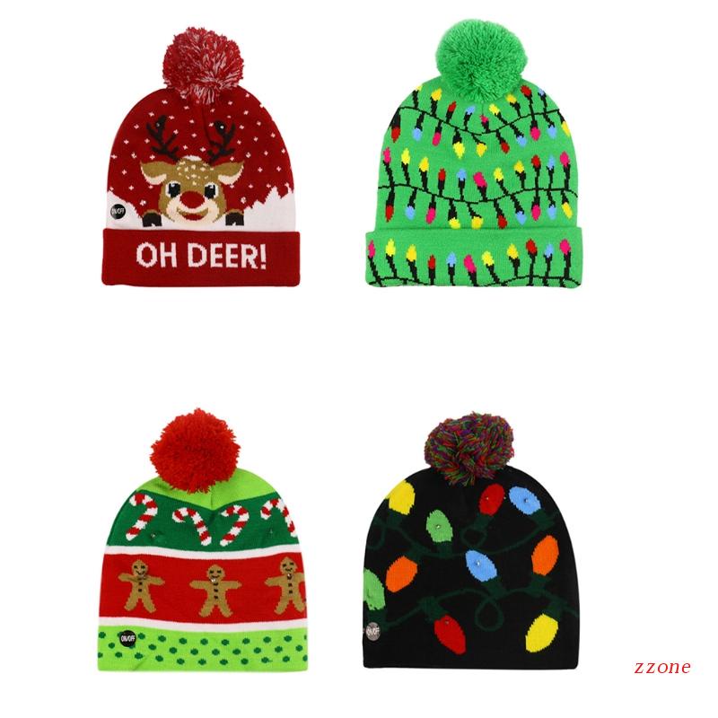 2pcs Topi Rajut Bahan Wol Desain Snowman Elk Untuk Pesta Natal