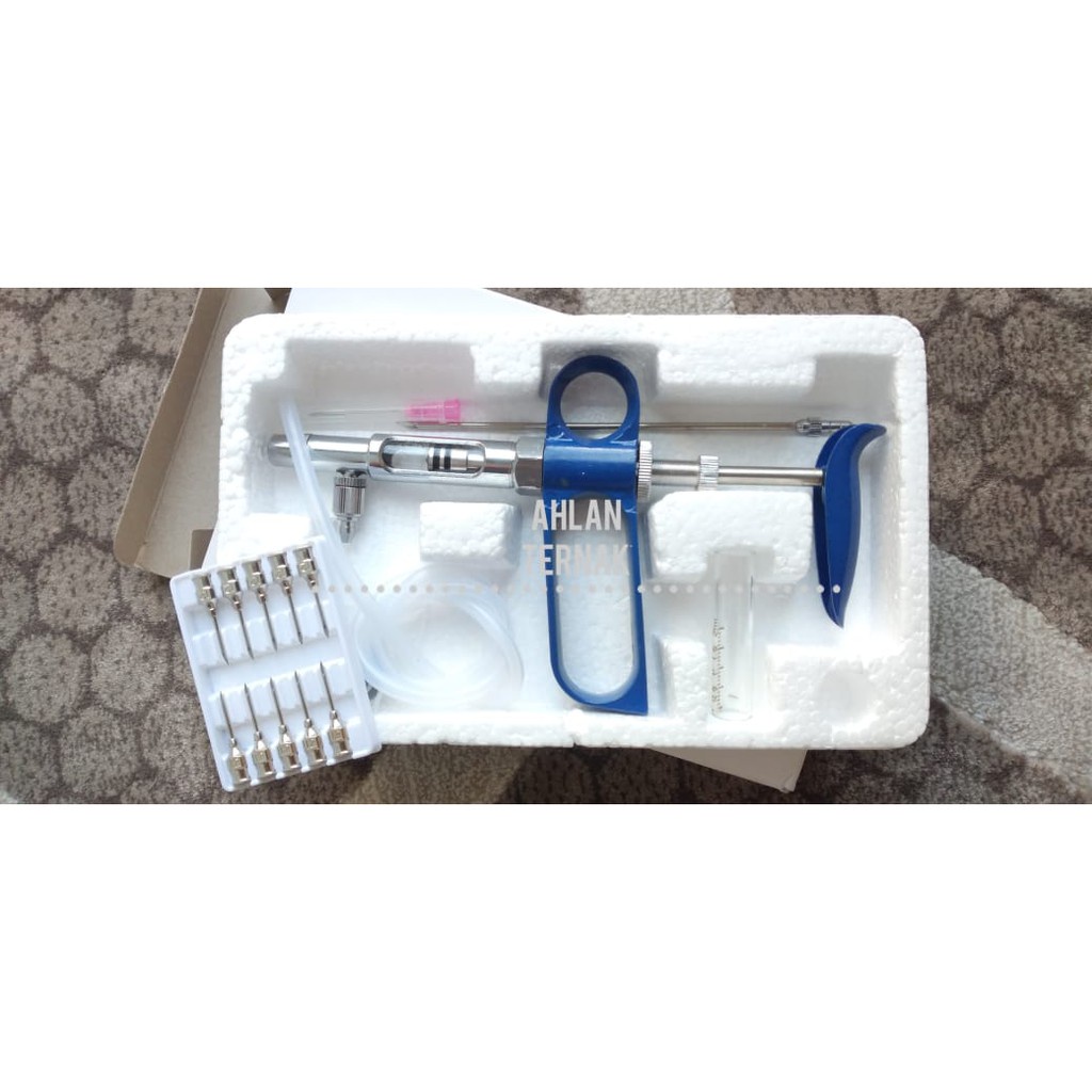 Suntikan Otomatis Dan Jarum Suntik 10Pcs Stainless Steel Suntikan Ternak Suntikan Sapi Ayam Unggas