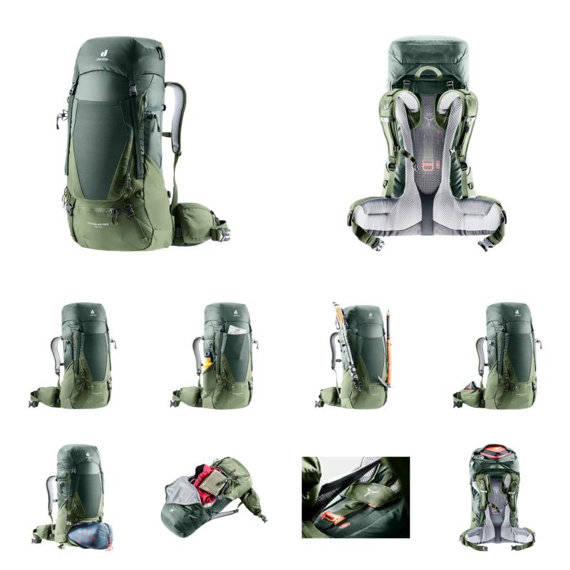 Deuter Futura Pro 34sl • 36 , Futura Air Trek 45+10sl • 50+10 •55+10SL , Aircontact Lite 35+10SL• 40+10 • 45+10SL •50+10 , Aircontact Core 35+10SL •40+10 •45+10SL • 50+10 •55+10SL •60+10 •65+10SL New Logo