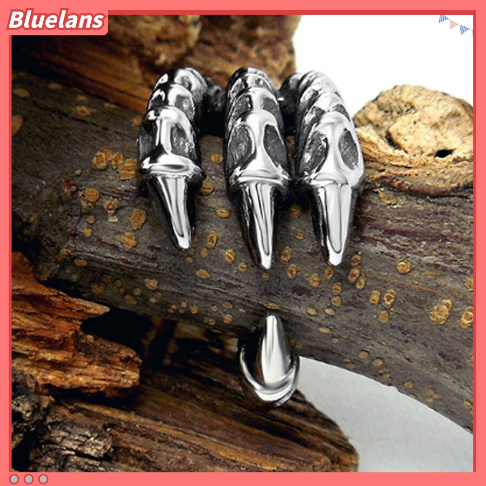 Bluelans Men Women Vintage Eagle Claw Open Finger Ring Adjustable Rocker Jewelry Gift