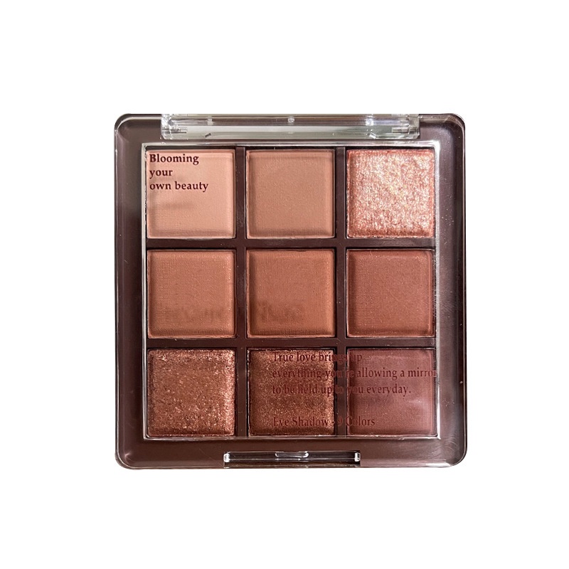 MGL Eyeshadow Chocolate Palette 9 Color Nude Brown Series Matte &amp; Shimmer Natural Look