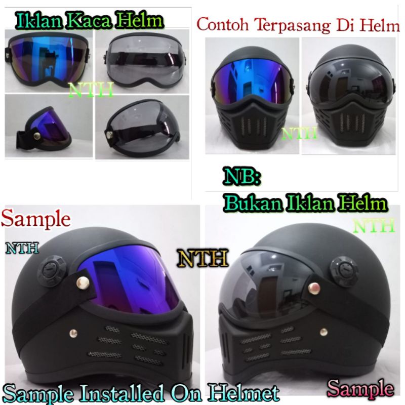 Kaca Mata Helm Cakil Lubro Bandit M30 .Kaca Helm Cakil M30