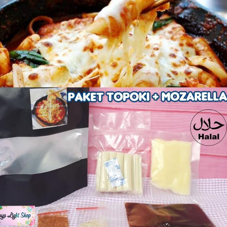 Hot Sale--paket topoki + mozarella saus gochujang gochugaru wijen sesame lengkap halal tteok topokki