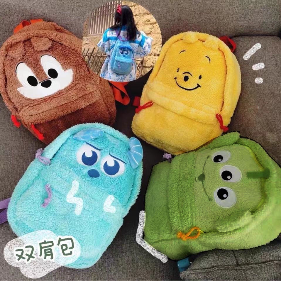 ▲Sera diimpor Jepang lucu Sullivan Winnie the Pooh tupai bermata tiga perempuan anime mewah ransel tas sekolah kartun ransel