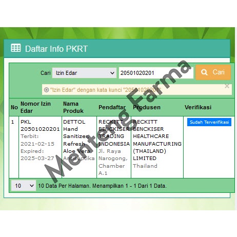 Dettol Hand Sanitizer Refresh 50 mL - Pembersih Tangan Tanpa Bilas