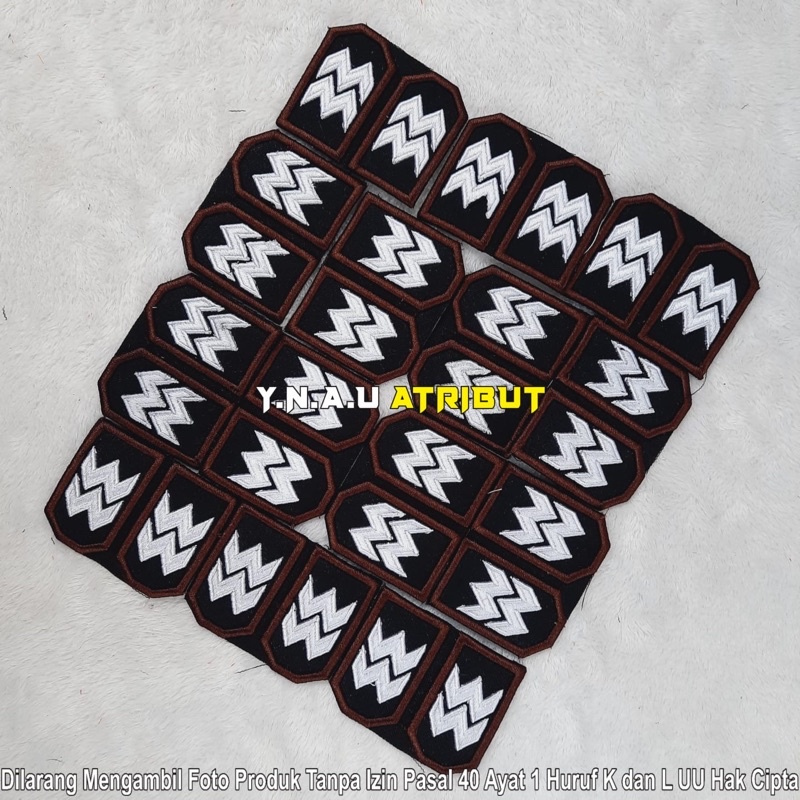 ATRIBUT PDL POLRI/PANGKAT AIPTU PDL POLRI BORDIR TIMBUL