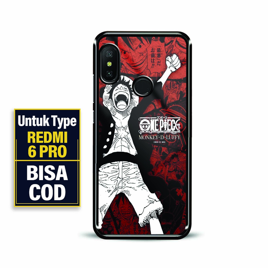Case Glossy Premium Redmi 6 Pro - 2D Glossy Redmi 6 Pro - Fashion Motif [ Anime Onpc 1 ] Redmi 6 Pro