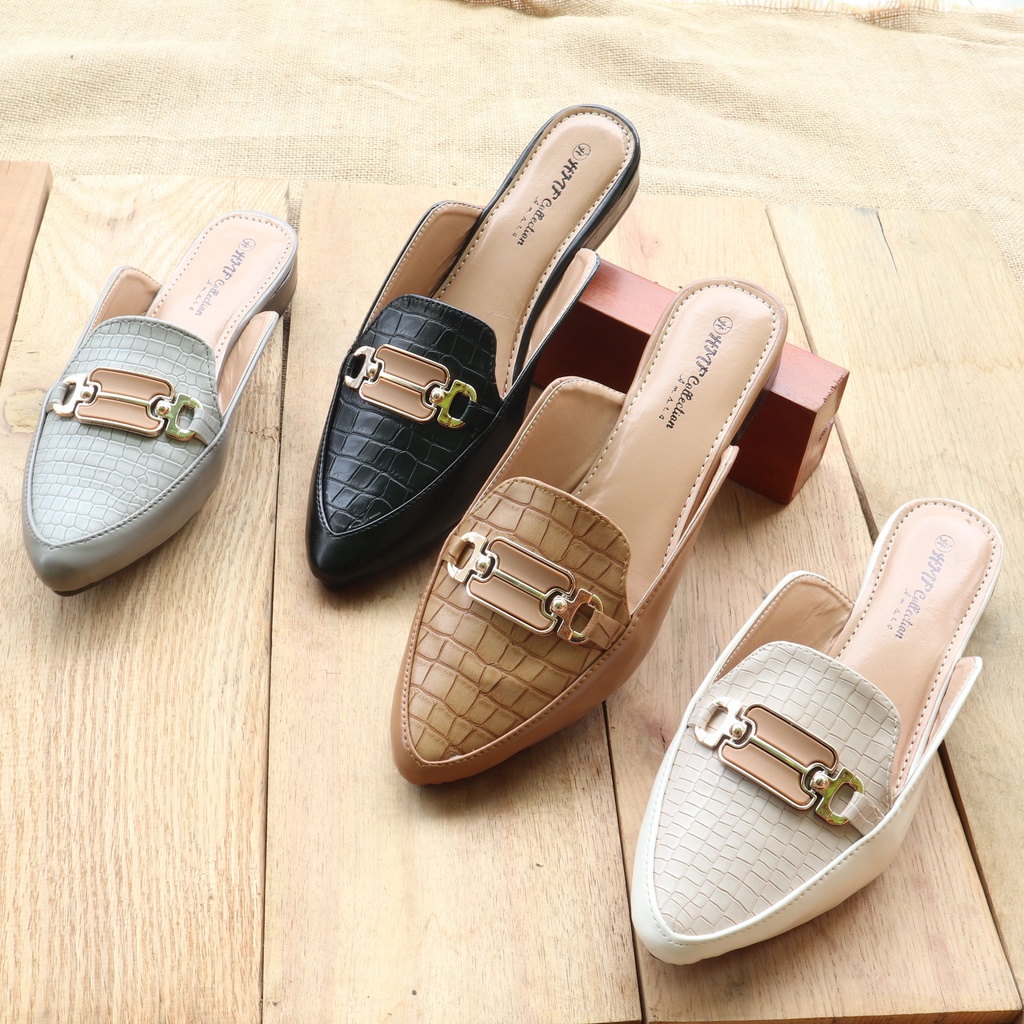 HMF Nico Slip On and Mules Wanita 3 cm