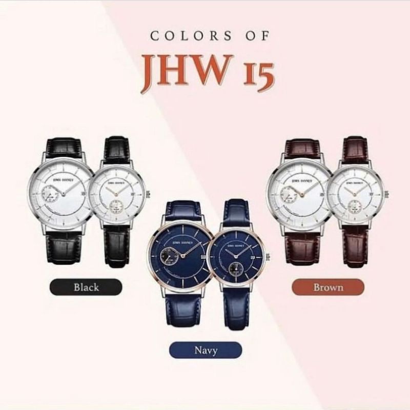 jam tangan couple jhw 15 jims Honey (harga per pc)