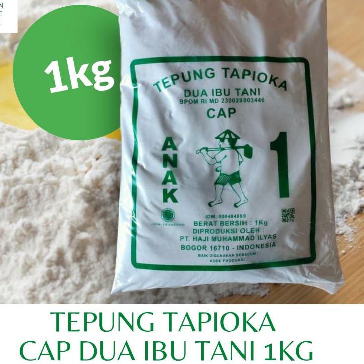 

KODEM2y2X--TEPUNG TAPIOKA "DUA IBU TANI" 1KG