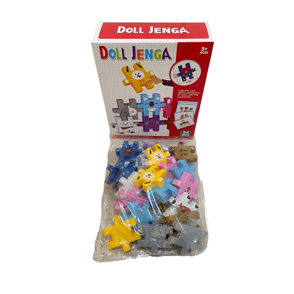 Mainan Anak DOLL JENGA Mainan Edukasi Balok Susun Anak Puzzle Anak