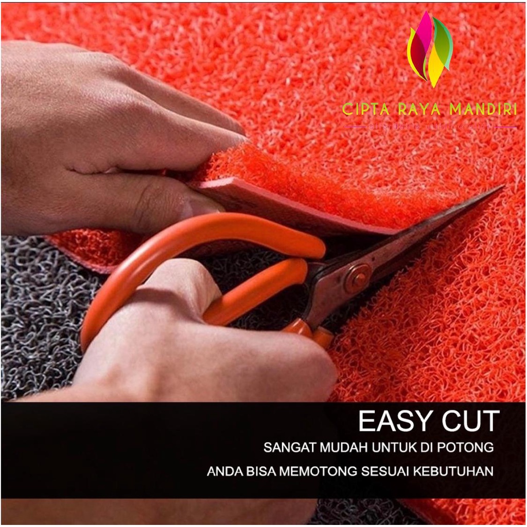 Keset Karpet Karet PVC Mie TEBAL/ Keset RUMAH Bihun Tebal 15mm 1 ROL 18 METER