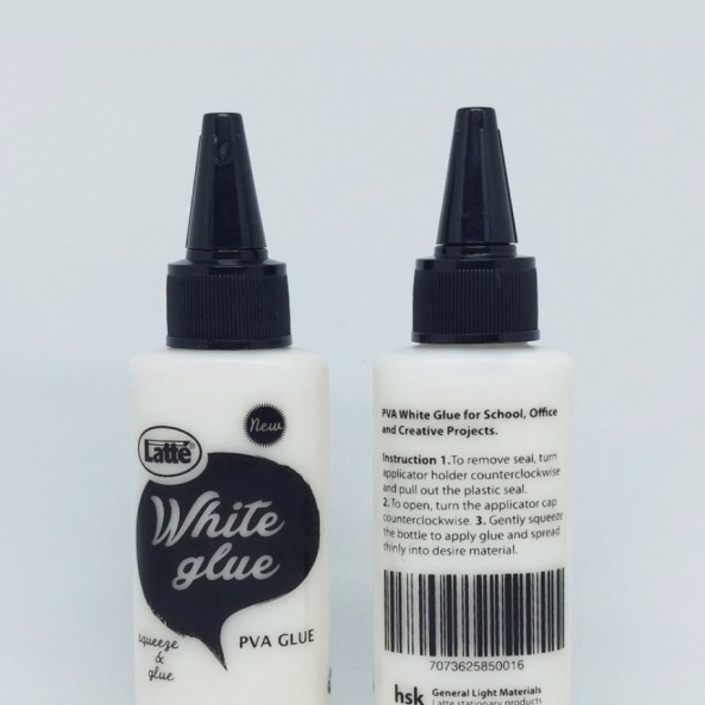 Latte White Glue PVA  &amp; Paper Craft Perekat Serba Gun/ 100ml