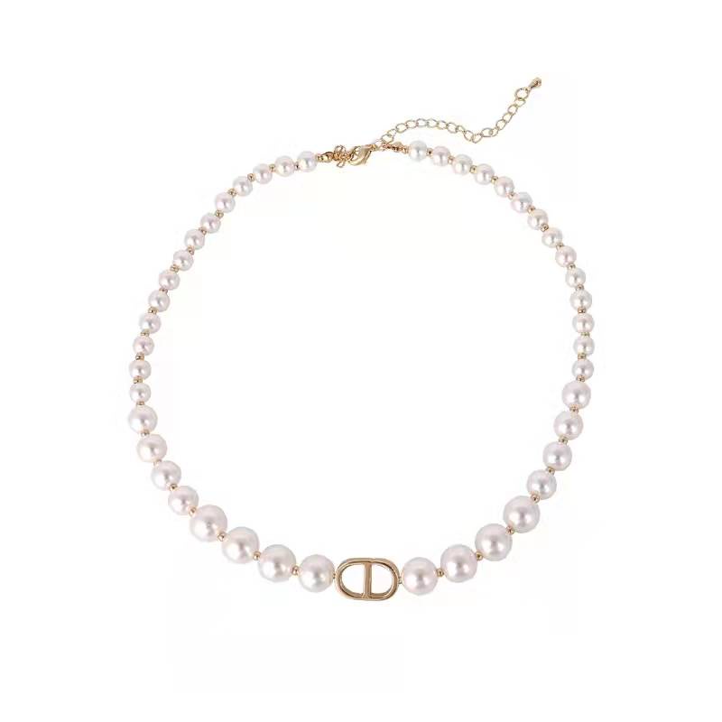 Kalung Choker Desain Bintang Aksen Mutiara Gaya Klasik Vintage Untuk Wanita