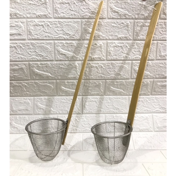 Saringan mie kocok saringan mie rebus 14cm gagang panjang