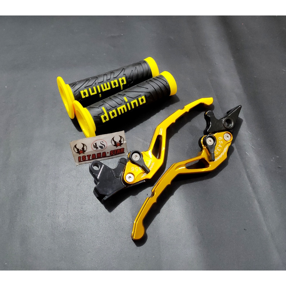 Handle Rem Variasi Motor BEAT LAMA KARBU / VARIO 110 KARBU Bahan CNC Warna EMAS