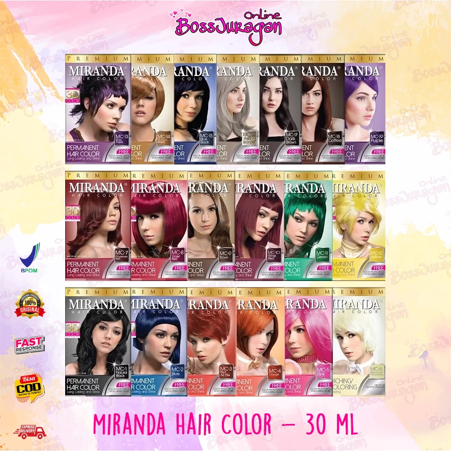 (BOSS) Miranda Hair Color - 30ml ( Pewarna Rambut )
