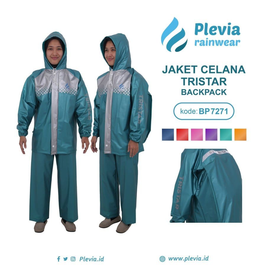 Jas Hujan Setelan Remaja Plevia Tristar Backpack 7271 Jas Hujan Jaket Celana Plevia Tristar BP 7271 Jas Hujan Plevia Tristar Backpack Jas Hujan Remaja Backpack Pria Jas Hujan Setelan Wanita Jas Hujan Setelan Anak Tanggung Jas Hujan Murah Jas Hujan BP7271