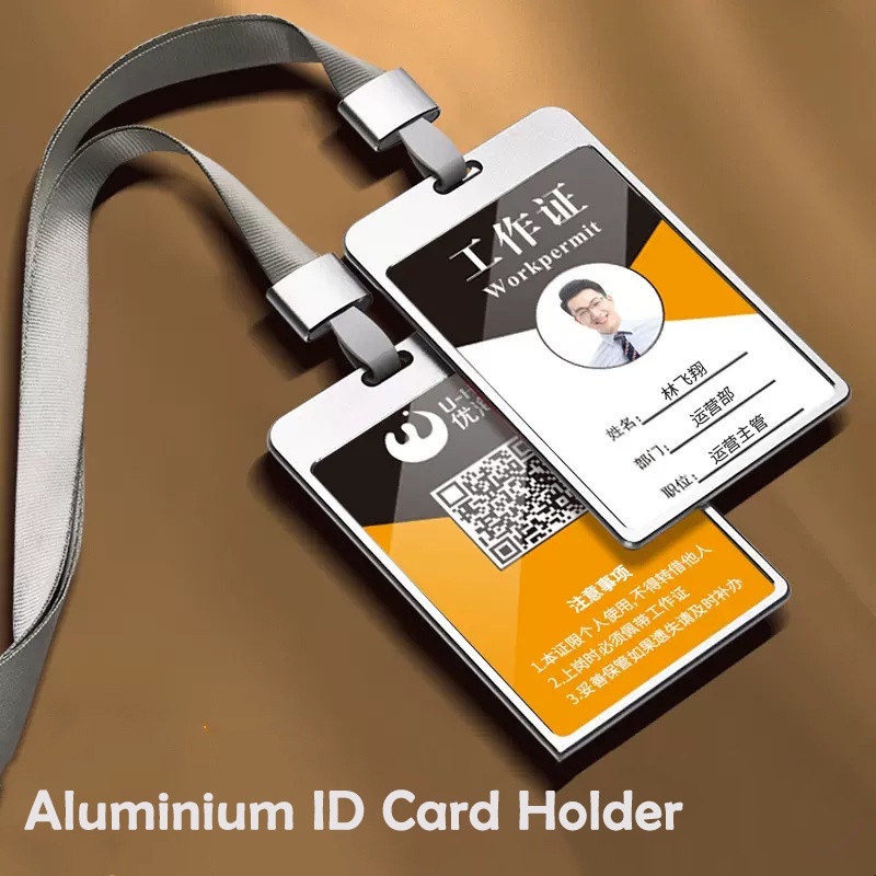 

Aluminium ID Card Holder bahan alumunium bermutu tempat id card metal kartu pegawai