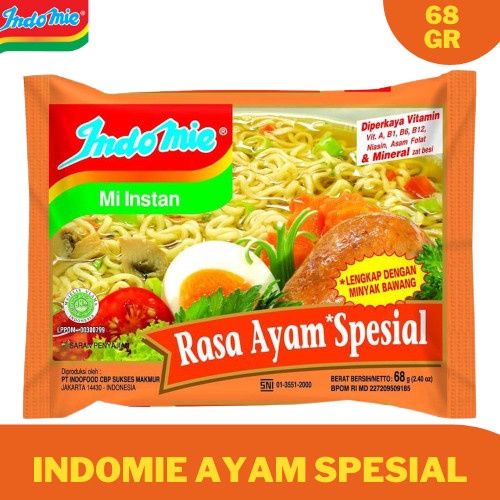 

TERLARIS Indomie Kuah Rasa Ayam Spesial Terbaru 68gr Satuan / Per kardus