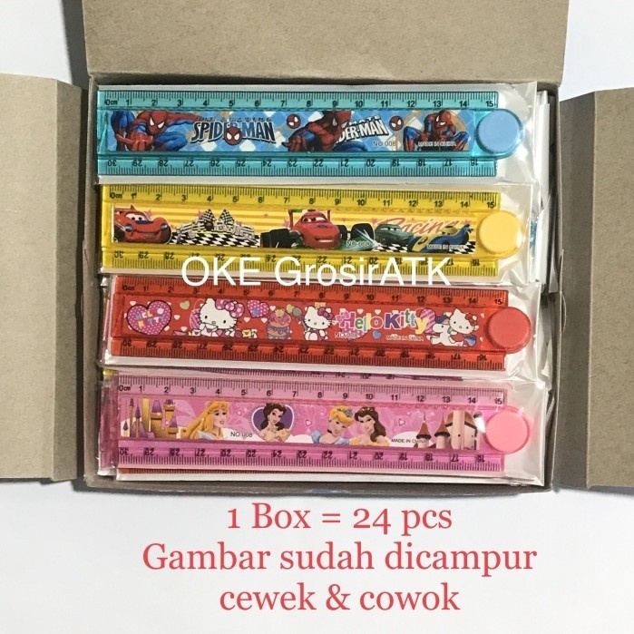 

Penggaris Lipat 30 cm Gambar Karakter RANDOM [pcs] penggaris sekolah motif kartun ternama