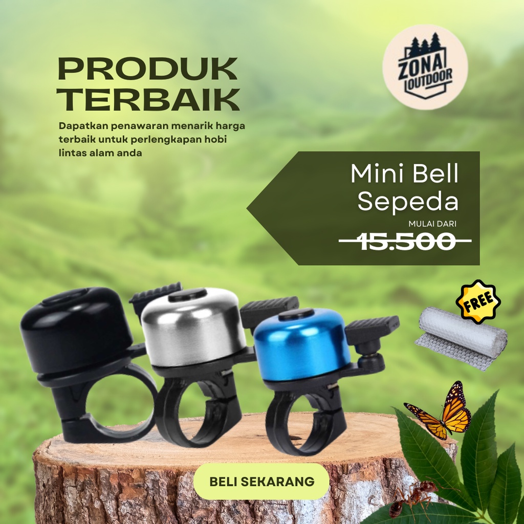 Bel Sepeda Kecil Sederhana Ringing bell aksesoris gowes mountain bike gunung lipat ring sound acc bu
