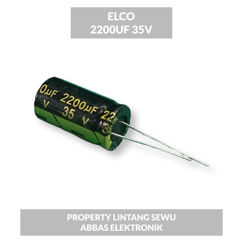 ELCO ELKO 2200 UF 35V 2200 MIKRO 35 VOLT