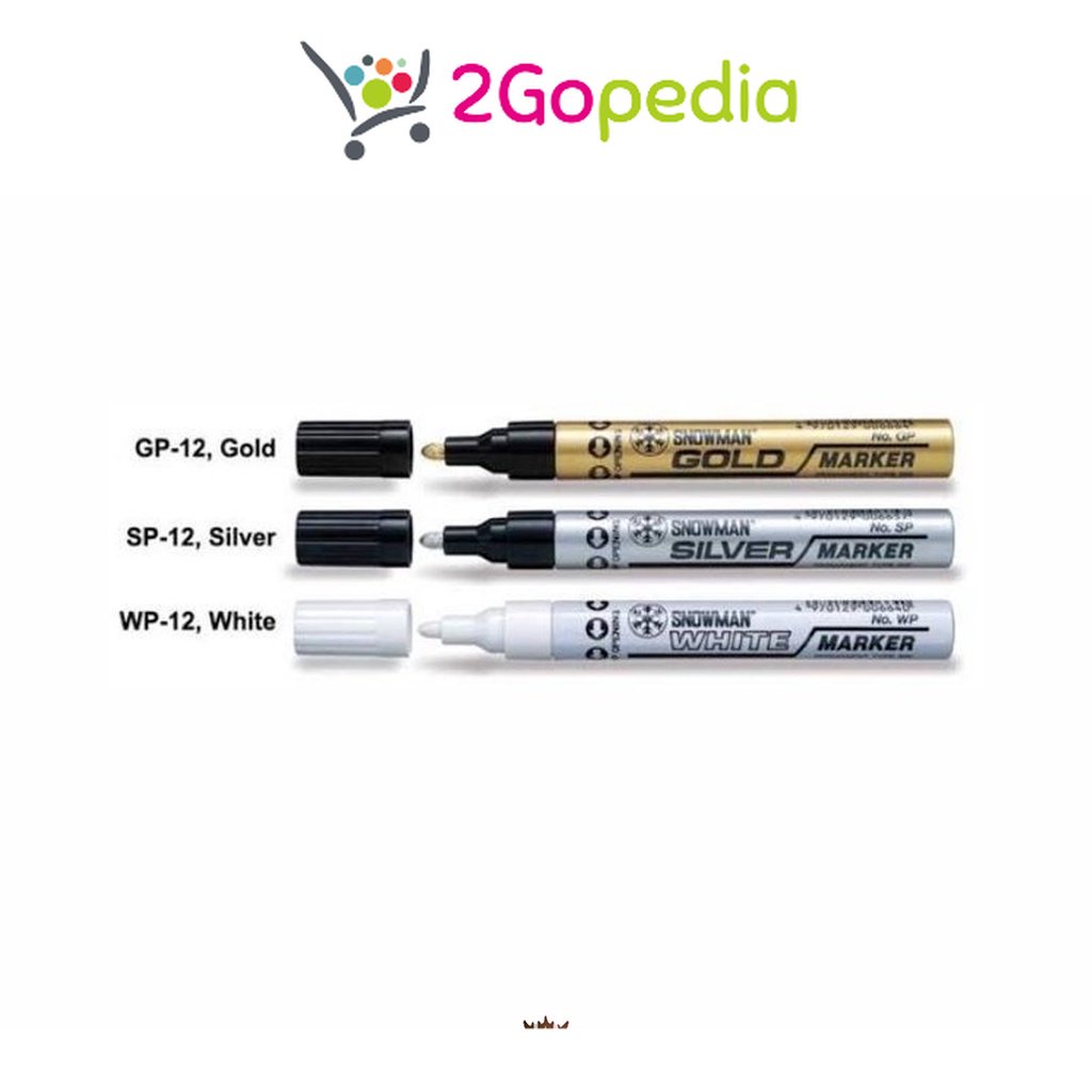 

Snowman - Medium Permanent Marker GP SP WP-12 Spidol Ukuran Sedang Grosir Murah Atk