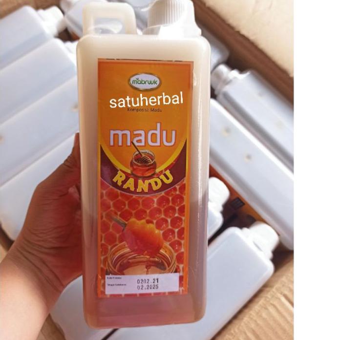 

✨SHOPEE MALL✨ Madu randu murni Mabruuk kemasan 1 kg !!
