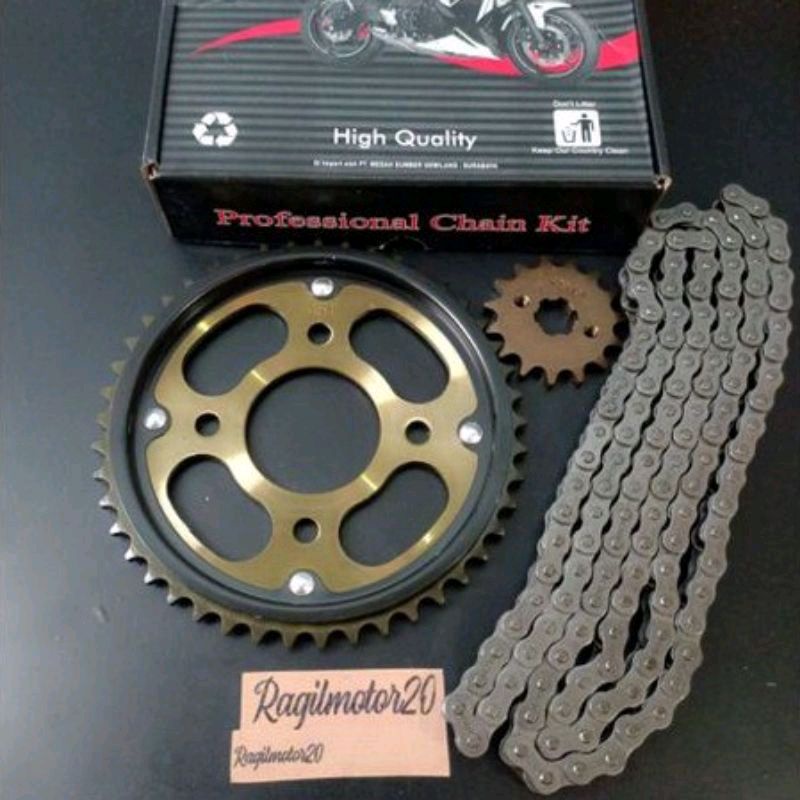 Jual GIR SET GEAR PAKET 15T45T VERZA CB150R CBR150R LED NEW MEGA PRO