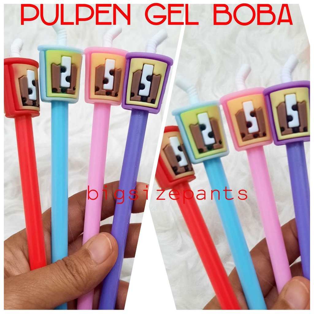 

PULPEN GEL BOBA DRINKING / PULPEN KARAKTER / GEL PEN / GANTUNGAN BOBA GELAS/PULPEN LUCU