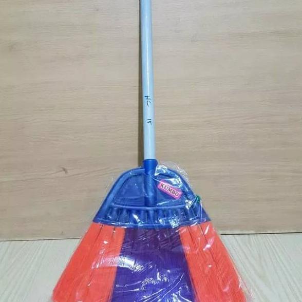 Paket Hemat--Sapu plastik pendek kumbo anti rontok 60cm