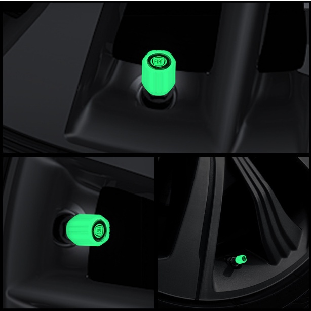 Fiat 4Pcs Tutup Pentil Ban Luminous Untuk Bravo Uno Toro 500 Punto Mobi Palio Argo Stilo Strada
