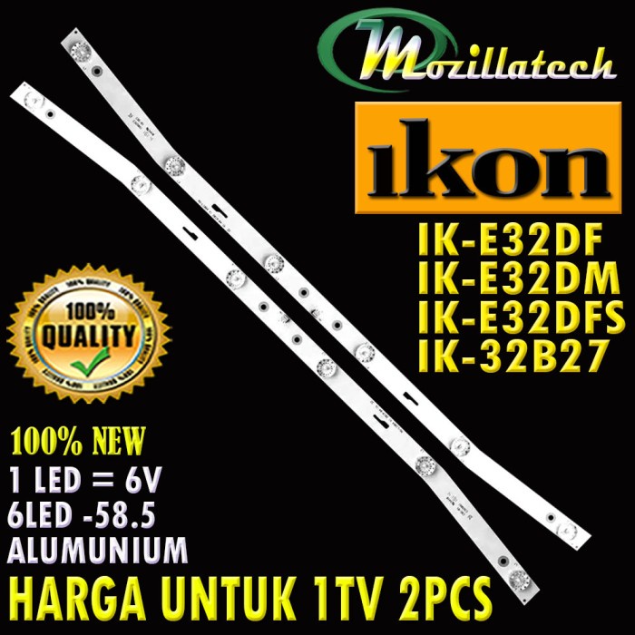 BACKLIGHT TV IKON 1KON IK-E32DF IK-E32DM IK-E32DFS IK-32B27 IKE32DF