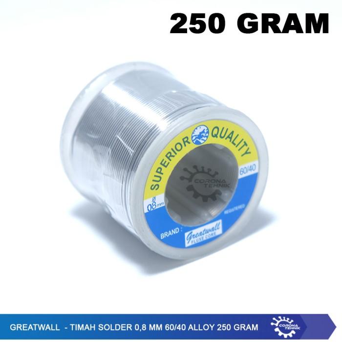 Timah Solder Greatwall - Timah Solder 0,8 Mm 60/40 Alloy 250 Gram