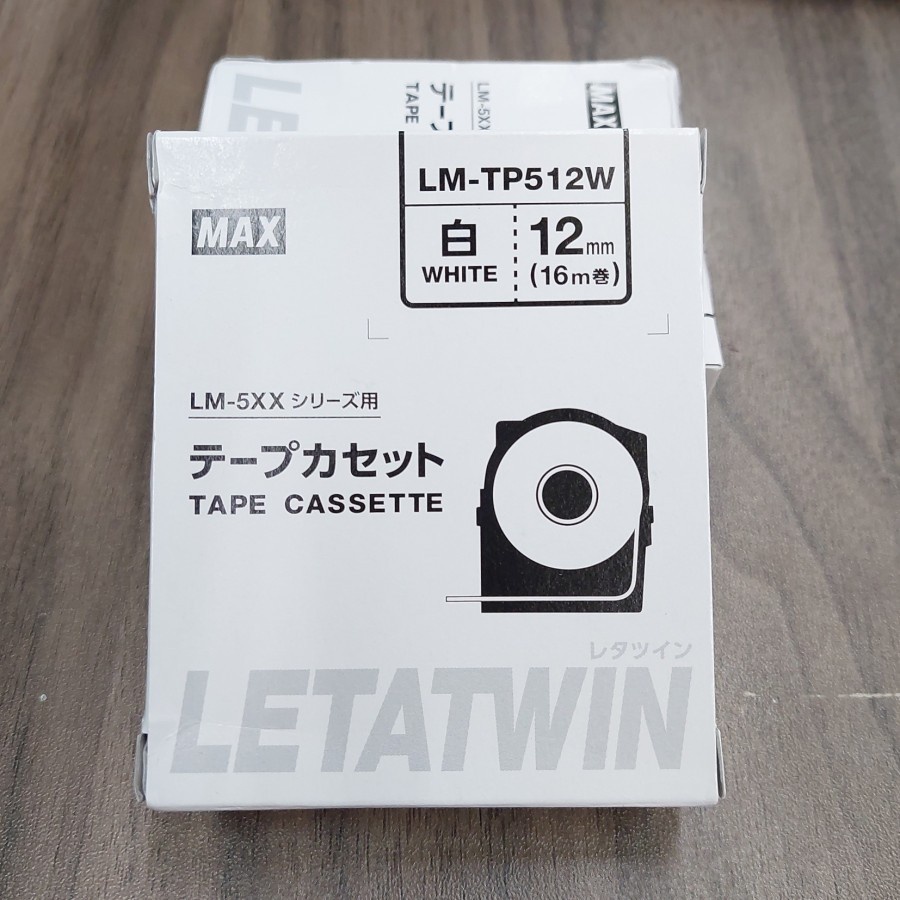 

MAX Marking Label Letatwin LM-512W (white 12mm) bagus handal