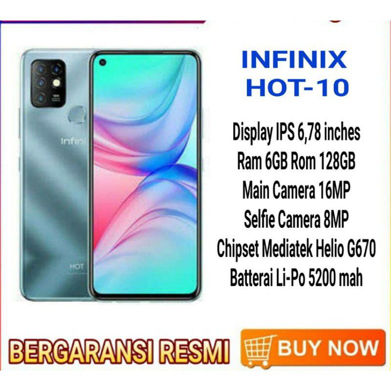 Infinix Hot 10 ram 4/64 gb resmi