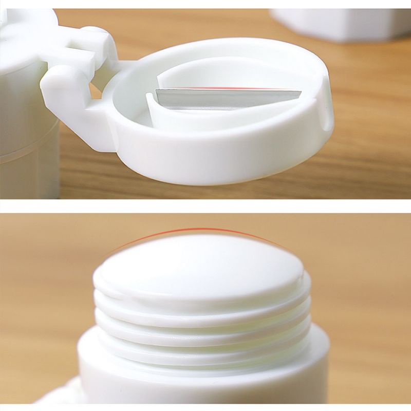 lov me❤️ Alat penghancur obat jadi serbuk dan pemotong obat + kotak simpan obat 4in1 - penggerus tablet Premium