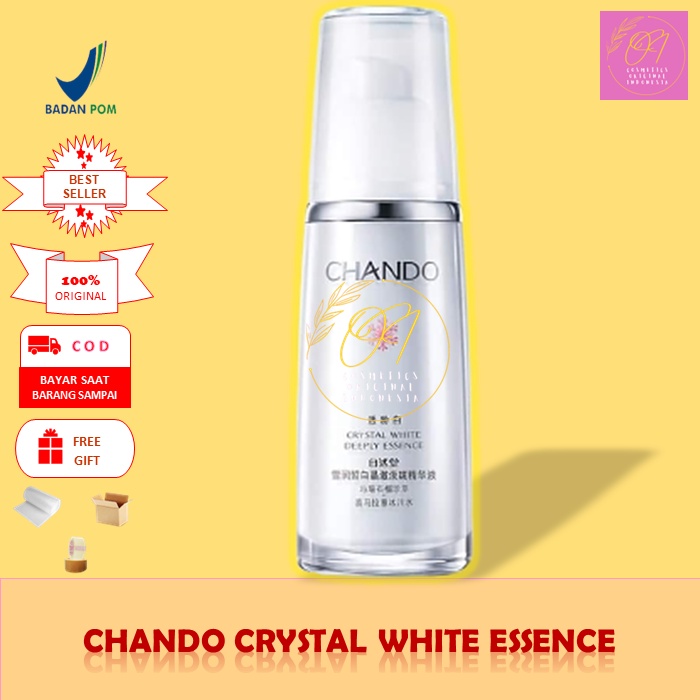 (ORIGINAL 100%) Chando Crystal Essence White Deeply Essence Wajah Pencerah Wajah Kusam Menyamarkan N