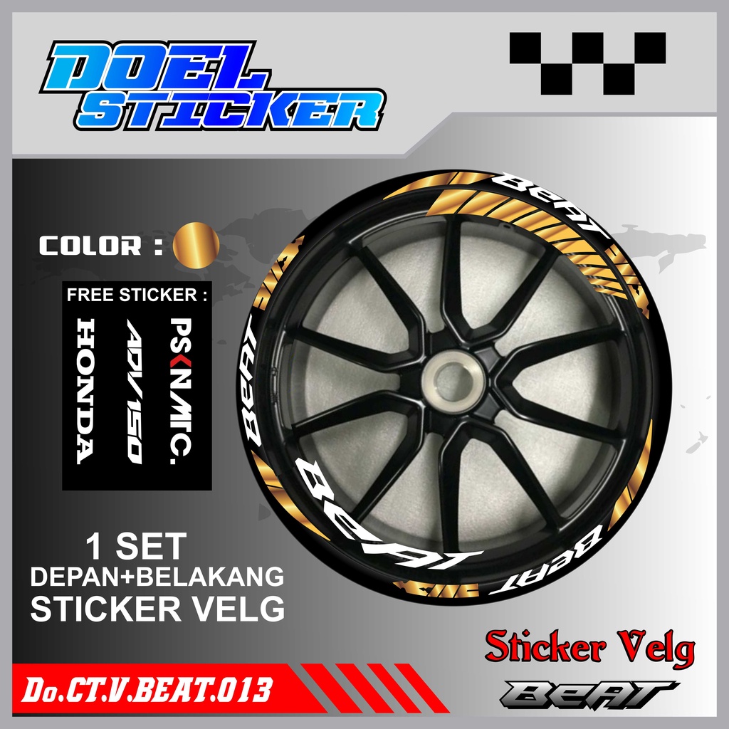 STICKER CUTTING LIST VELG HONDA BEAT VARIASI MOTOR DOEL 013