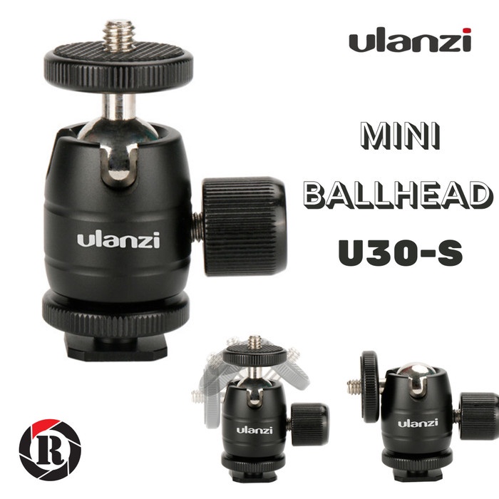 Tripod Ulanzi U-30s Mini Ball Head with Cold Shoe U30s Metal Ballhead(S0V4) Tripod Stand HP Tripod S