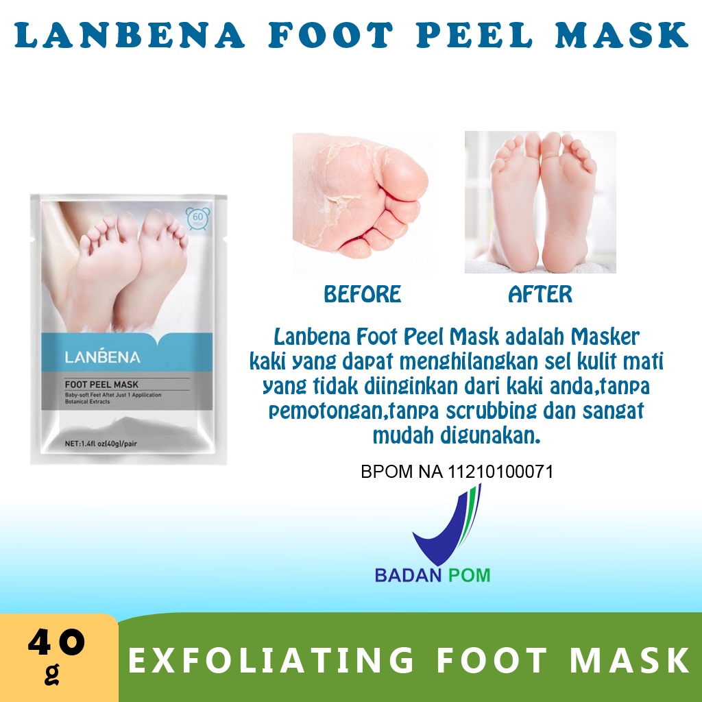 Pengelupas Kulit Kaki Masker Kaki exfoliating Foot Peel Mask