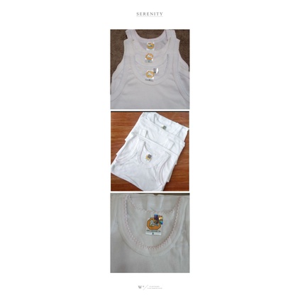 SINGLET FINKA || GROSIR SINGLET BAYI DAN ANAK FINKA PUTIH KATUN